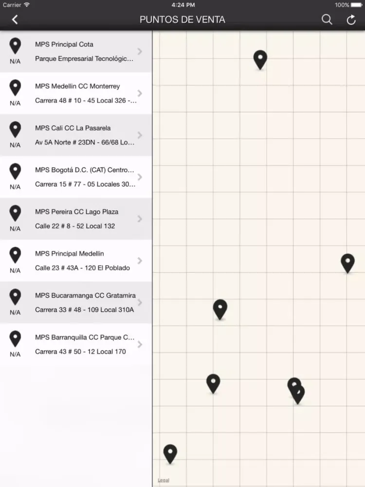 Скриншоты MPS Mayorista iPad 