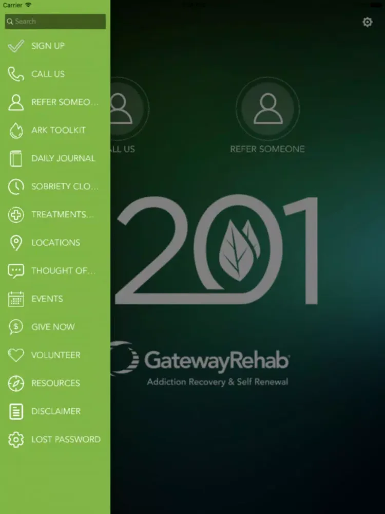 Gateway Rehab iPad 應用截圖