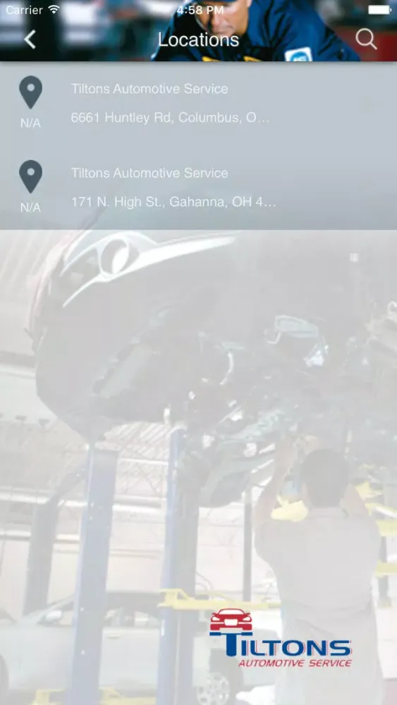 Tiltons Automotive Service سکرین شاٹس