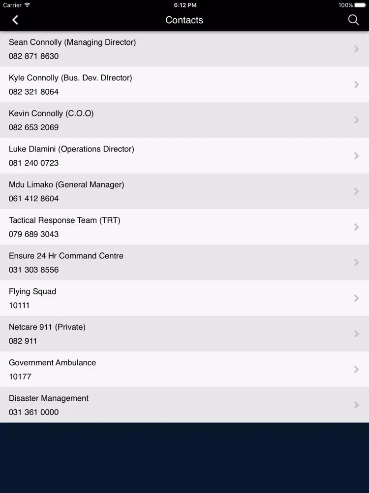 Ensure Operations iPad 应用截图