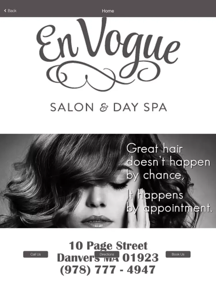 En Vogue Spa iPad  Screenshots