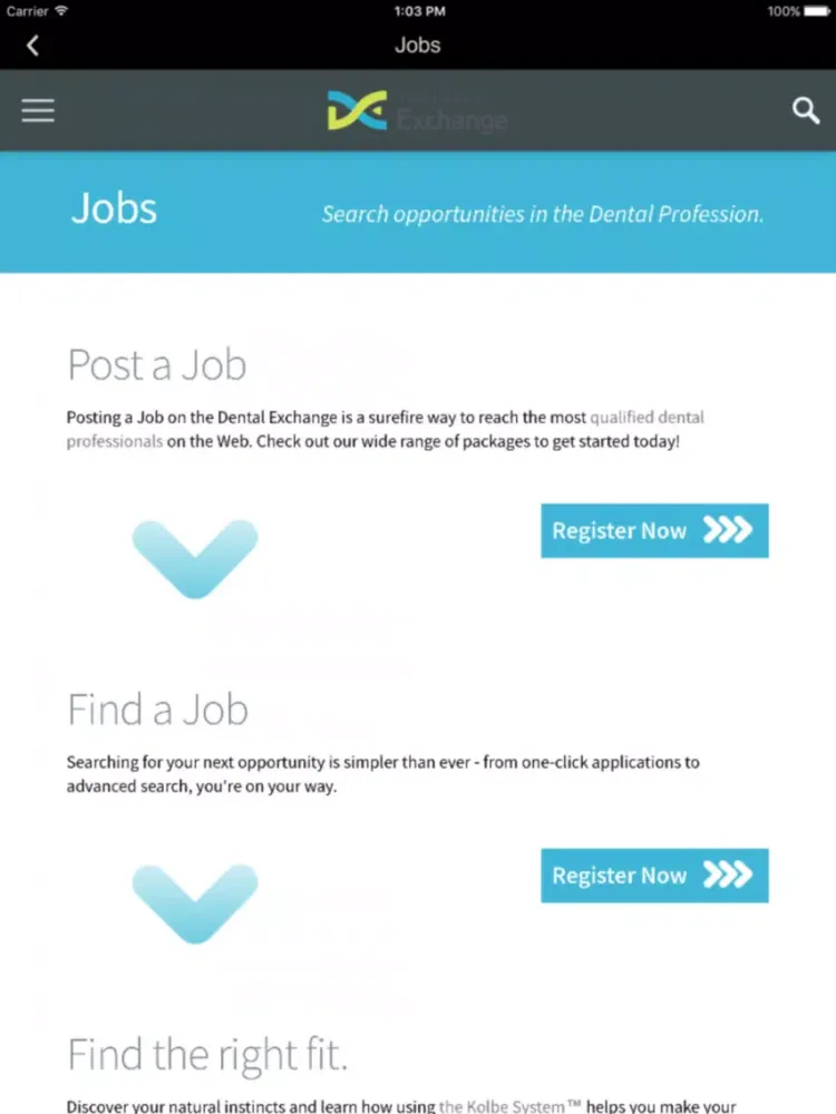 صور Dental Exchange iPad 