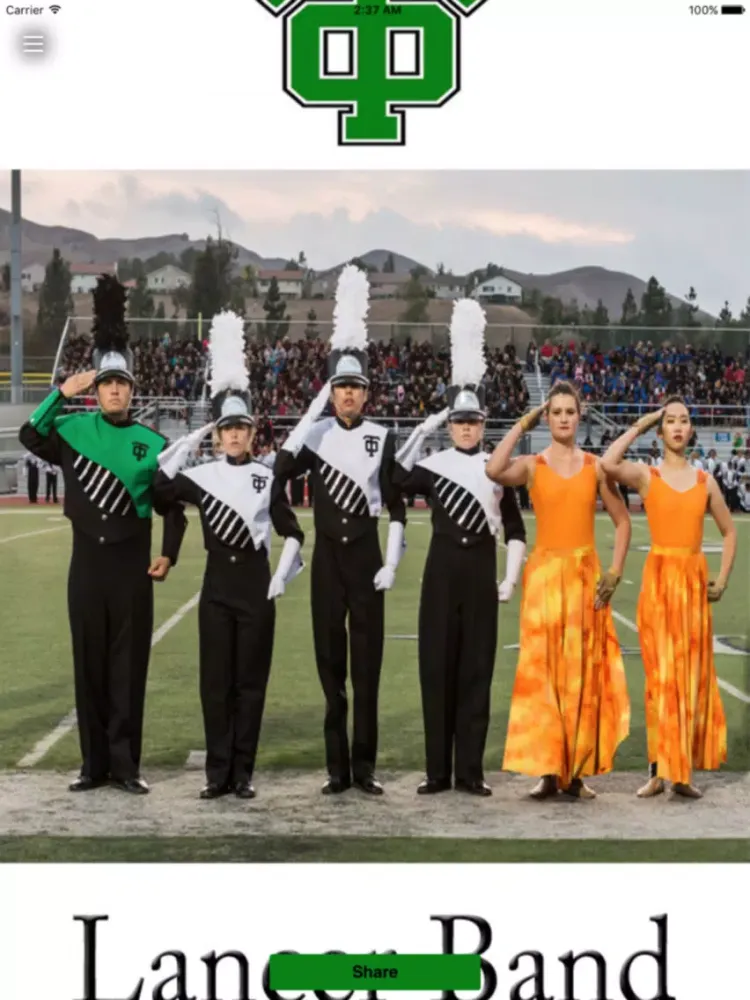 TOHS Band iPad 스크린샷