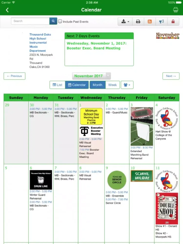 TOHS Band iPad 스크린샷