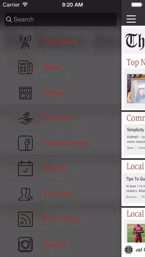 Capturas de pantalla de The Downey Patriot News