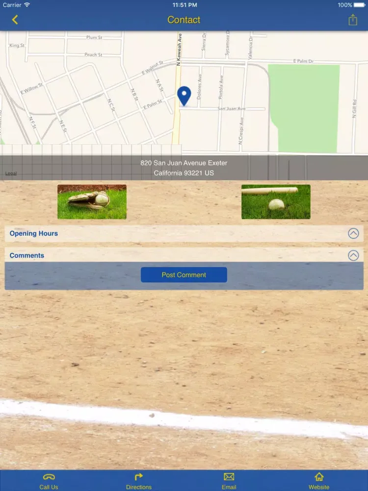 Captures d'écran de Exeter Monarchs Baseball iPad 