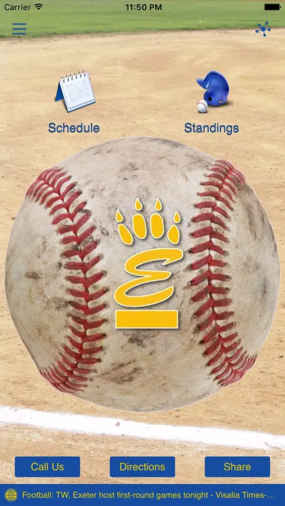 Captures d'écran de Exeter Monarchs Baseball