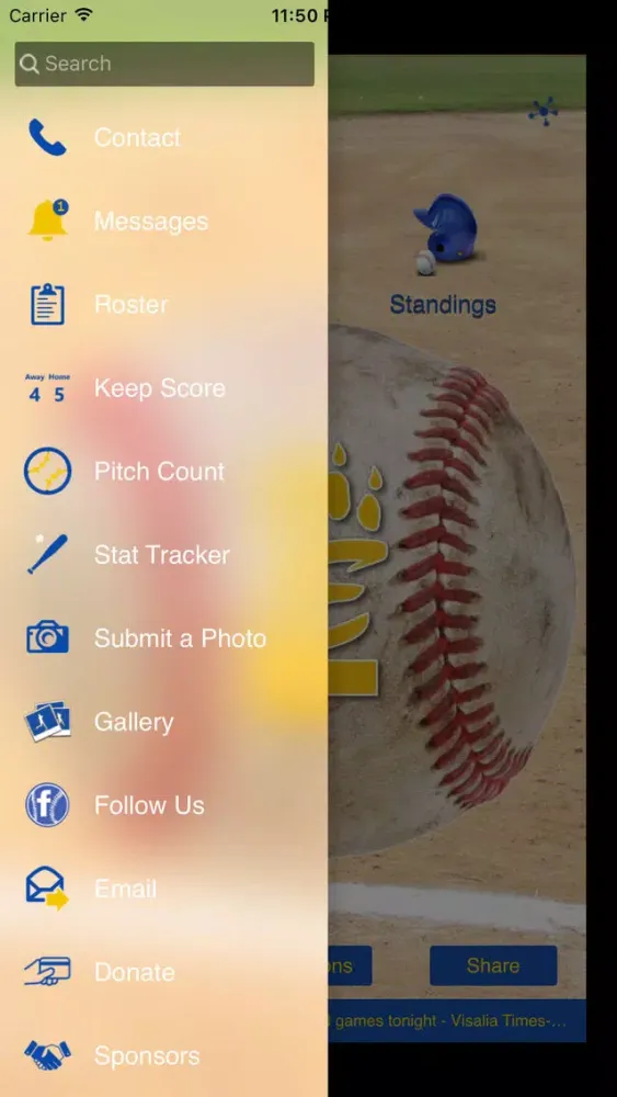 Captures d'écran de Exeter Monarchs Baseball