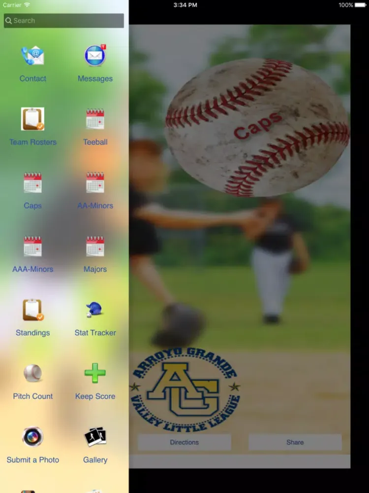 Capturas de pantalla de Arroyo Grande Valley Little League iPad 
