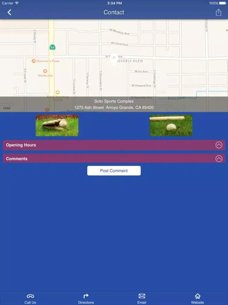 Capturas de pantalla de Arroyo Grande Valley Little League iPad 