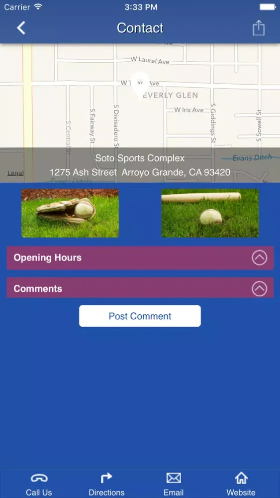 Capturas de pantalla de Arroyo Grande Valley Little League