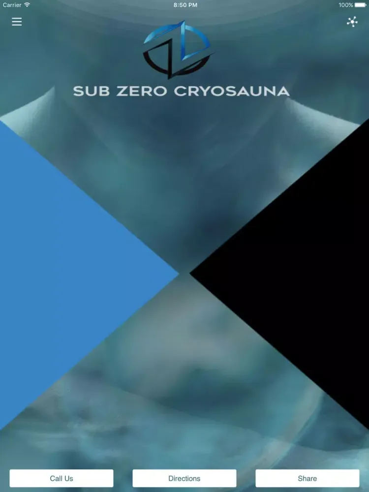 Sub Zero Cryosauna iPad  Screenshots