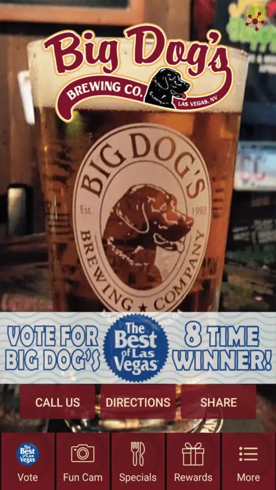Tangkapan layar Big Dog’s Brewing Company