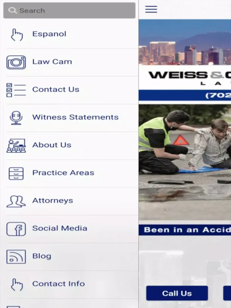 Tangkapan layar Weiss & Christensen Law Firm iPad 