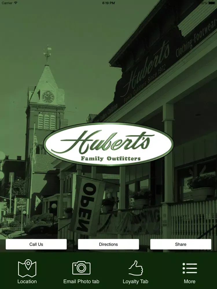Hubert's Family Outfitters iPad  Screenshots