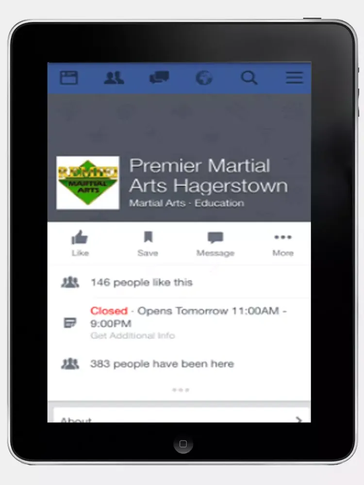 Скриншоты Premier Martial Arts Hagerstown iPad 