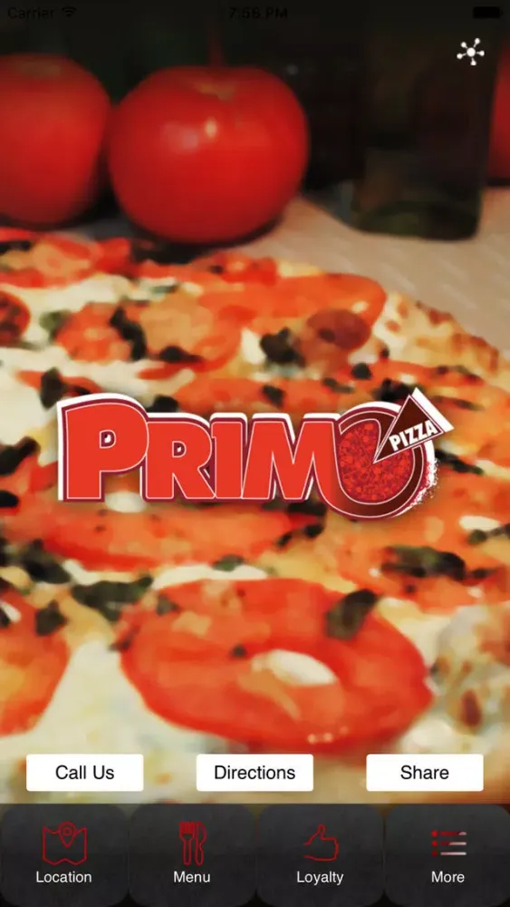 Ảnh chụp màn hình của Primo Pizza CT