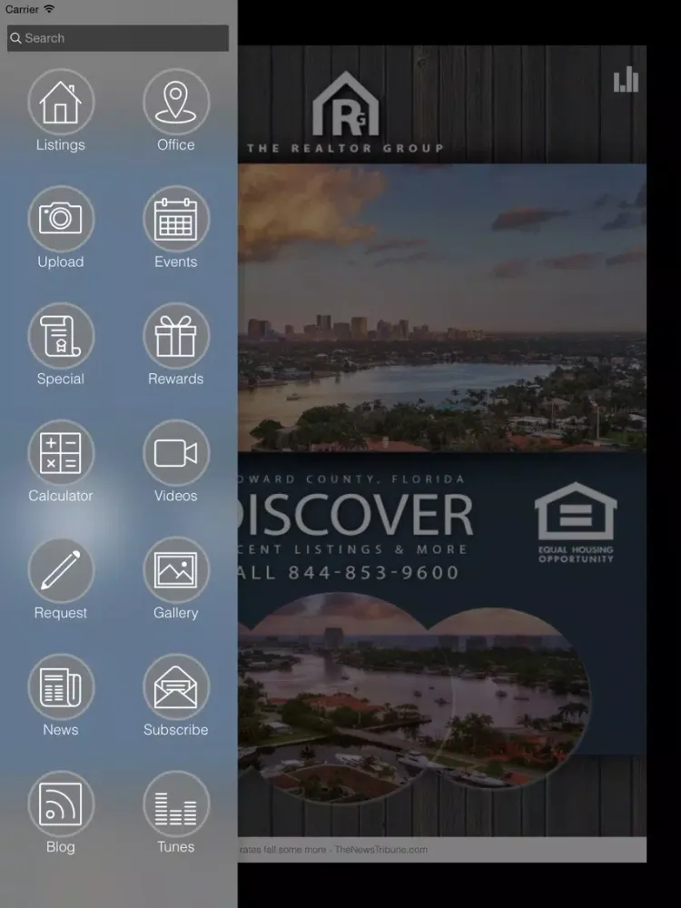 Captures d'écran de The Realtor Group iPad 
