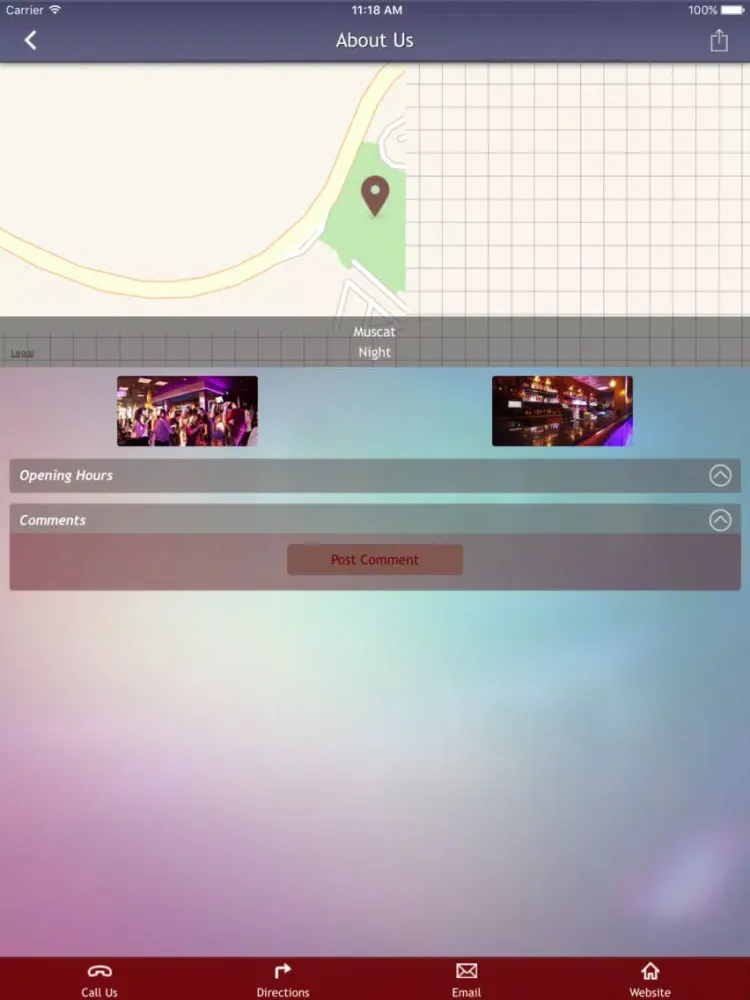 Ảnh chụp màn hình của Muscat Night iPad 