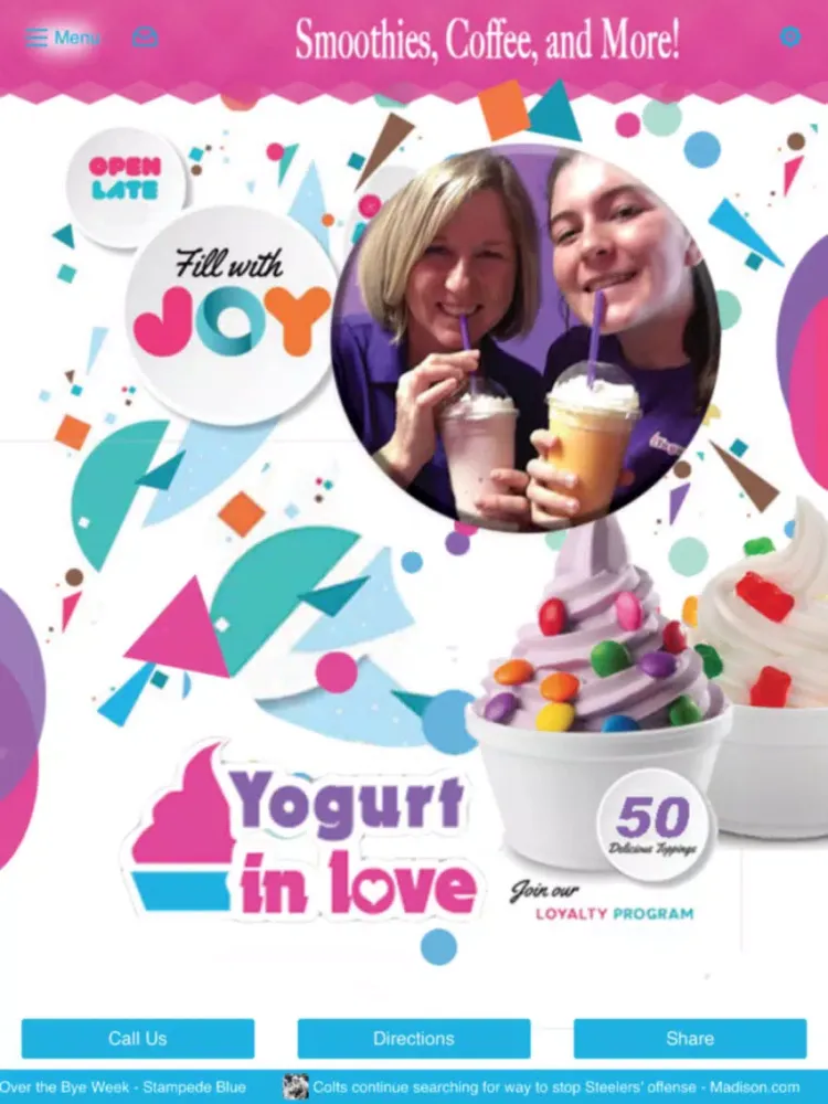 yogurtinlove iPad  Ekran Görüntüleri