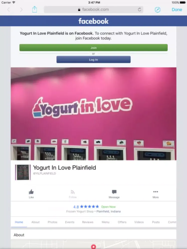 yogurtinlove iPad  Ekran Görüntüleri