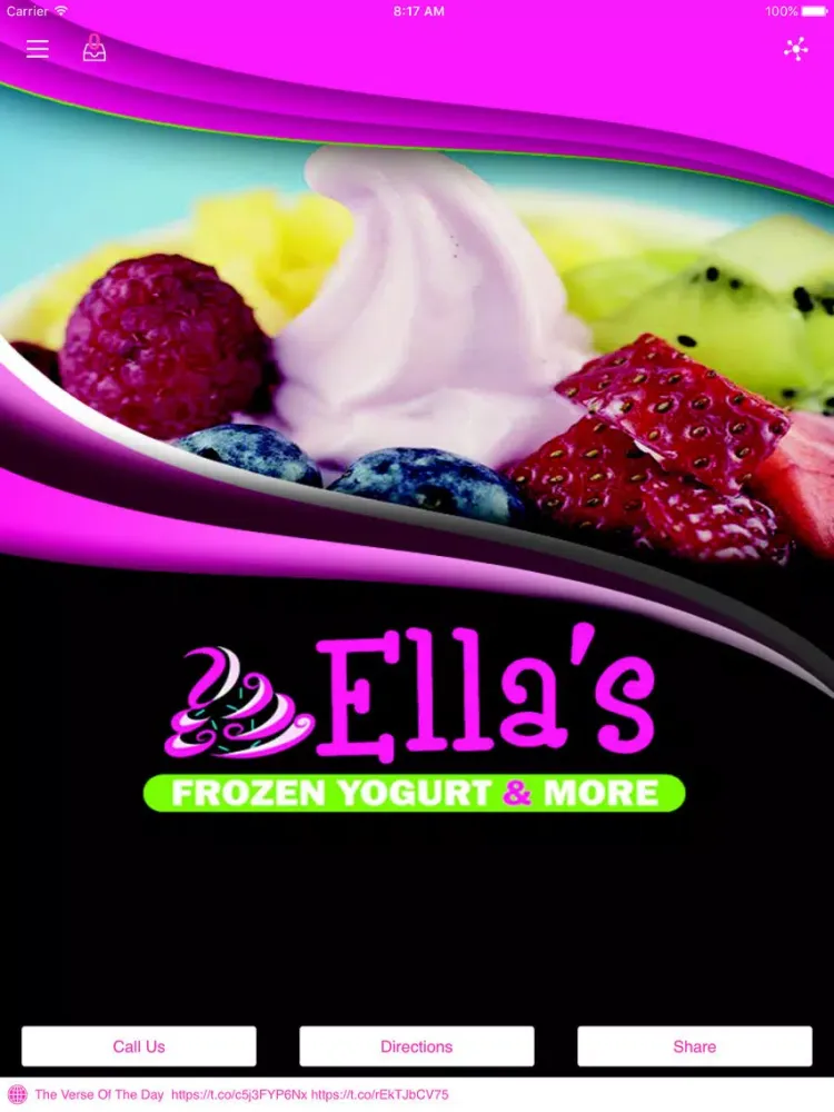 Ellas Yogurt iPad  Screenshots