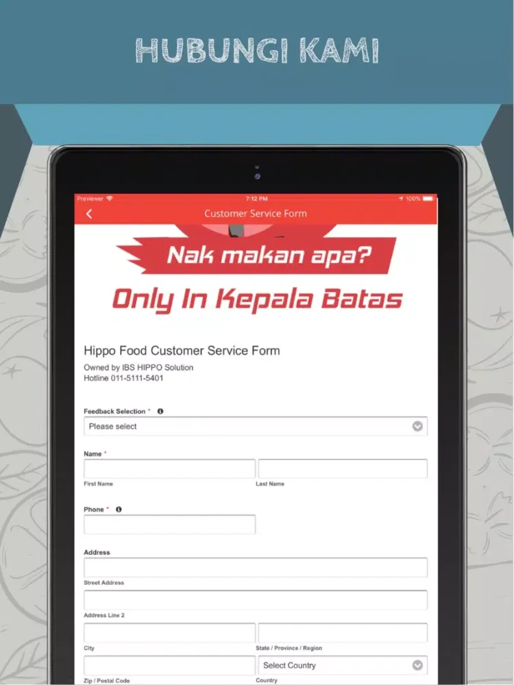 Captures d'écran de HippoFoodDelivery-Kepala Batas iPad 