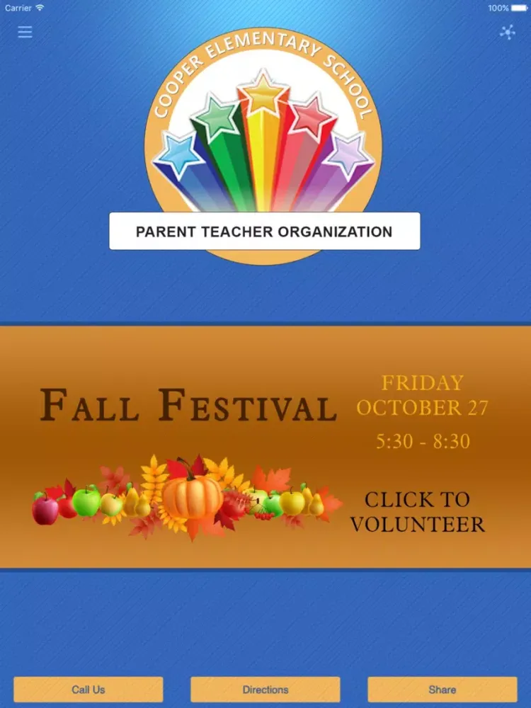 Cooper School PTO iPad  Screenshots