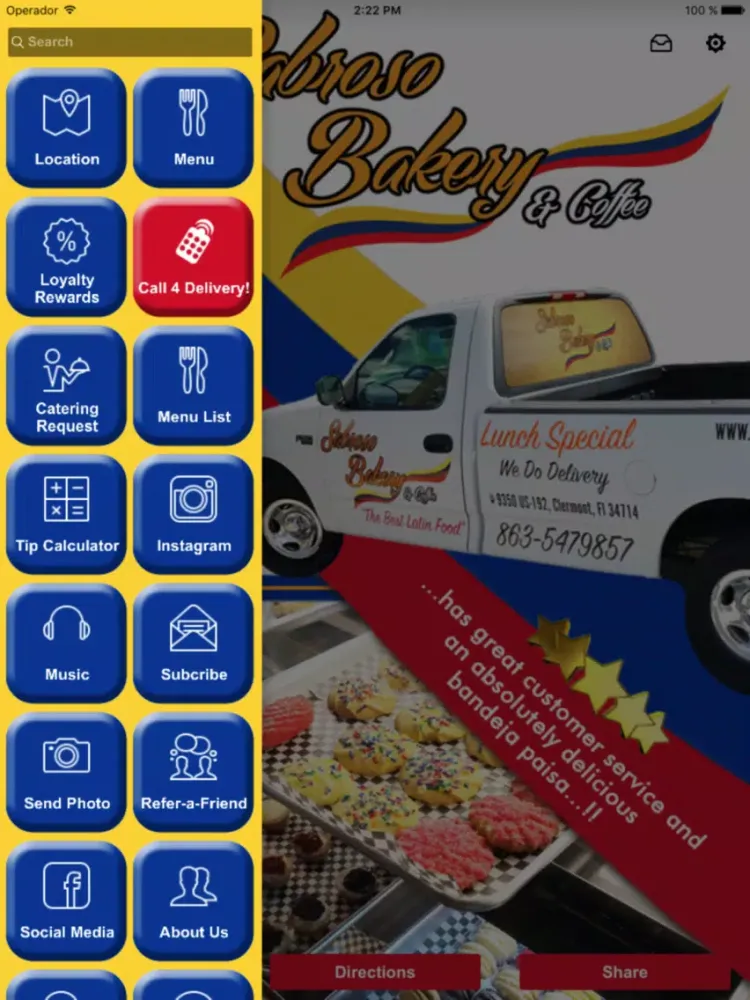 Скриншоты Sabroso Bakery & Coffee iPad 