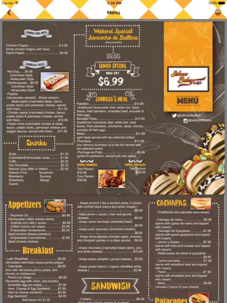 Скриншоты Sabroso Bakery & Coffee iPad 
