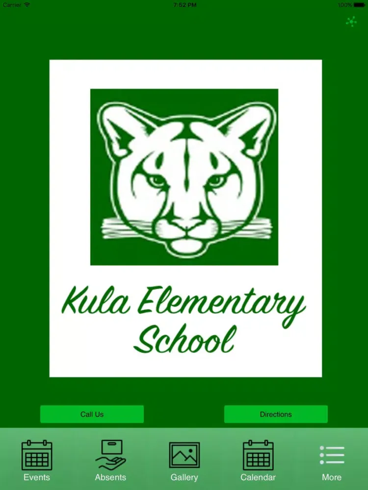 Tangkapan layar Kula Elementary School iPad 