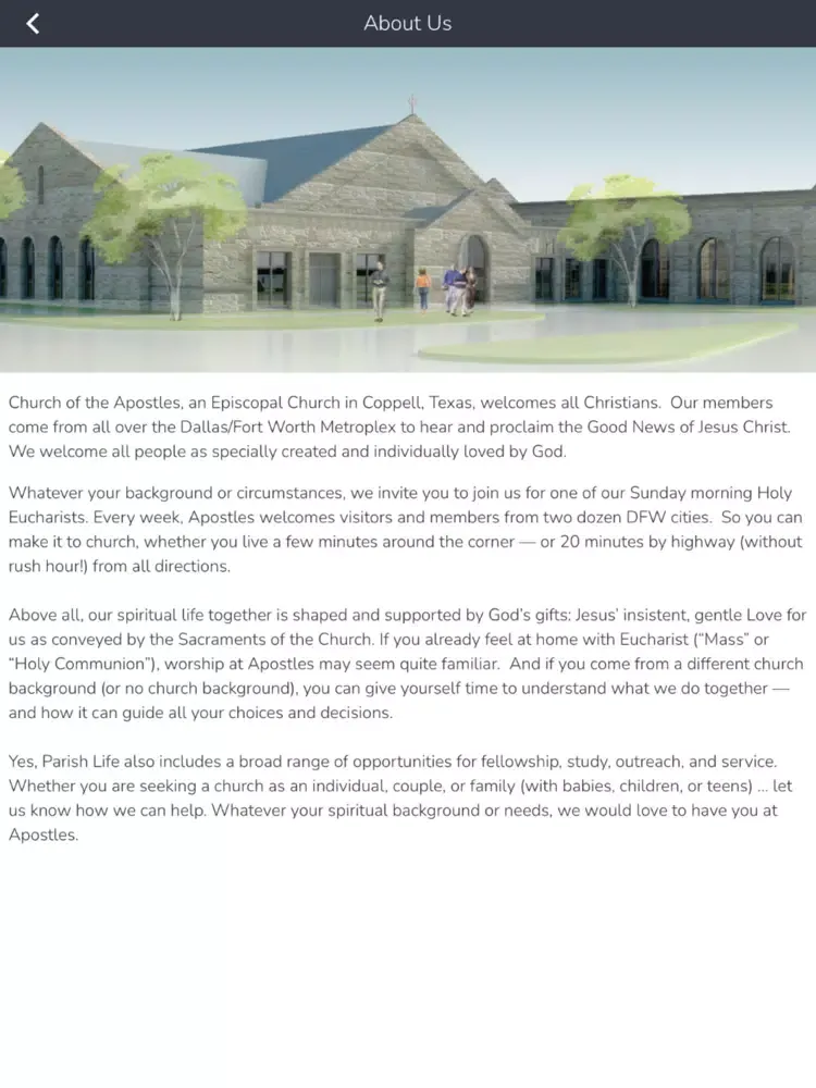 تصاویر Church of The Apostles Coppell iPad 