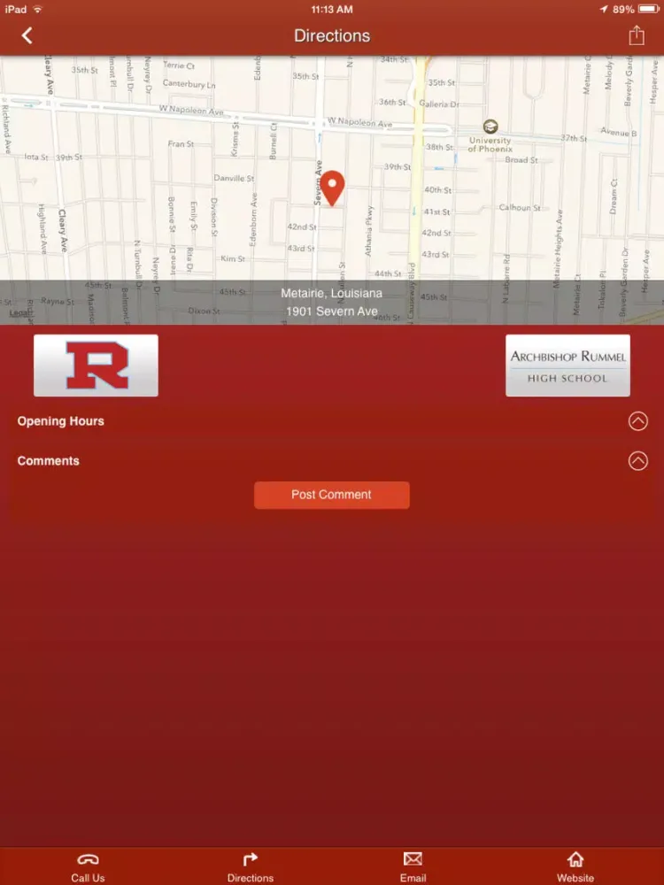 Capturas de pantalla de ARHS - Archbishop Rummel High School - Metairie, Louisiana iPad 