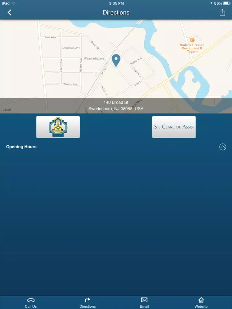 Capturas de pantalla de St. Clare of Assisi Catholic Church - Swedesboro, NJ iPad 