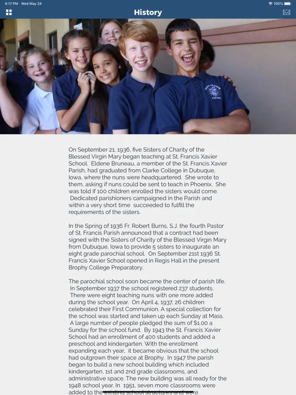 Capturas de tela do St. Francis Xavier School - AZ iPad 
