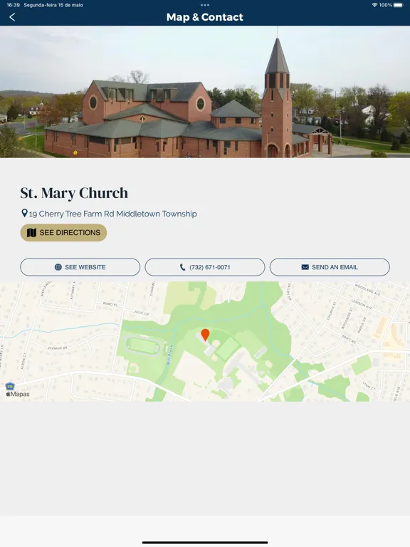 St. Mary Parish  Middletown NJ iPad  Screenshots