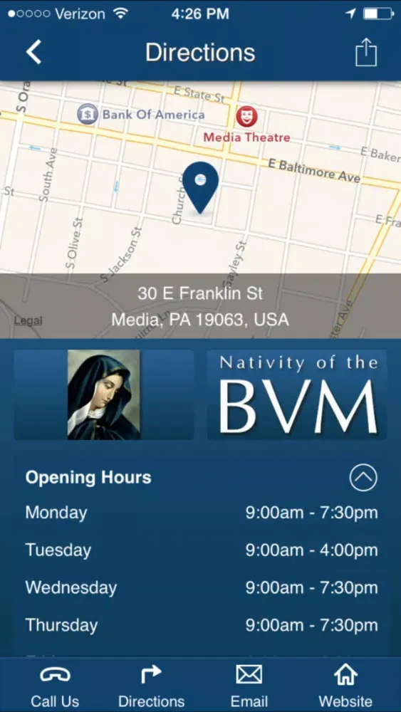 ภาพหน้าจอของ Nativity of the Blessed Virgin Mary - Media, PA