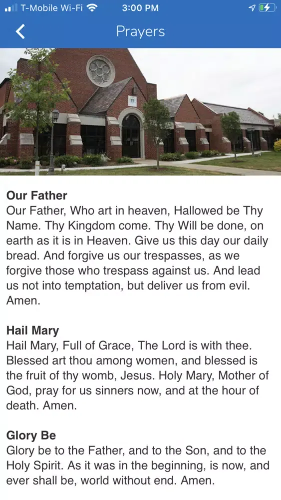 Capturas de tela do Nativity Parish and School
