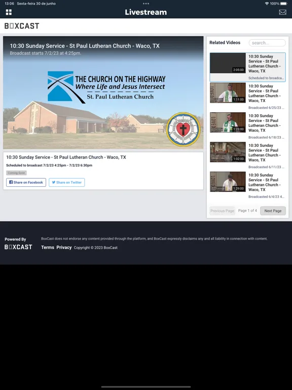 St. Paul Lutheran - Waco, TX iPad  Screenshots