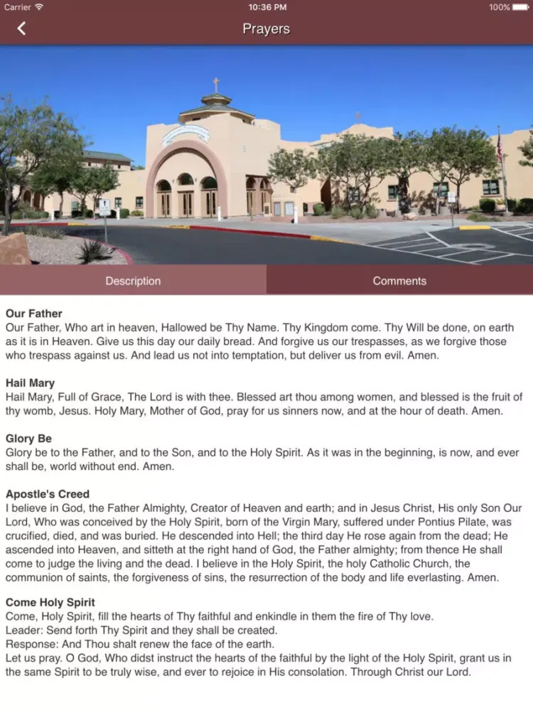 Capturas de pantalla de St. Elizabeth Ann Seton, LV NV iPad 