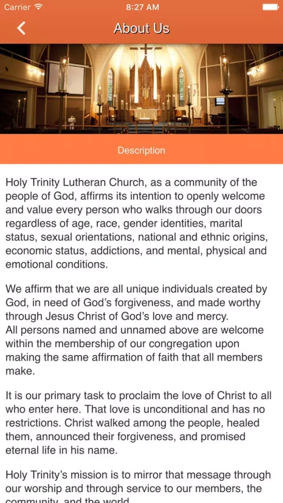 Capturas de pantalla de Holy Trinity Lutheran Church - Elgin, IL