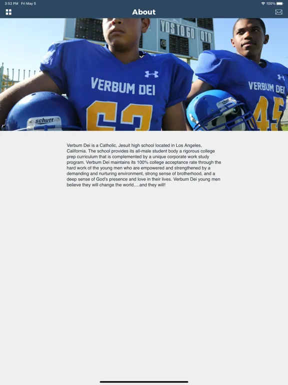 Zrzuty ekranu Verbum Dei High School, LA, CA iPad 