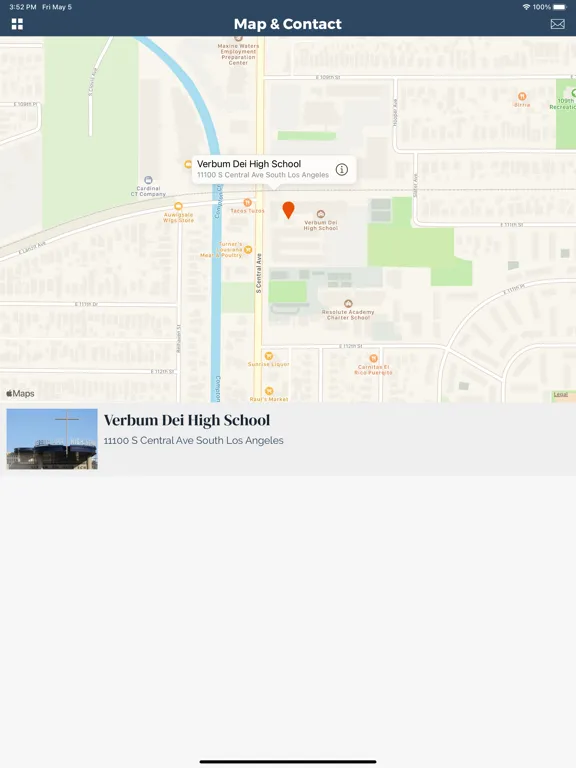 Zrzuty ekranu Verbum Dei High School, LA, CA iPad 