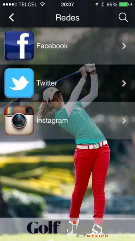 Screenshot di GolfDigestMx
