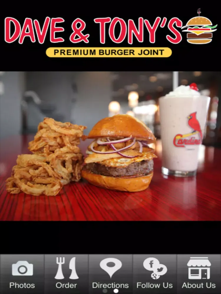 Capturas de tela do Dave and Tony's Premium Burger Joint iPad 
