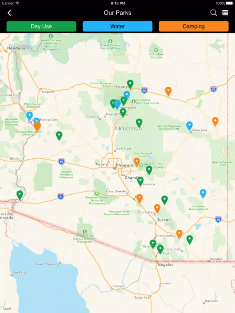 Arizona State Parks iPad 應用截圖
