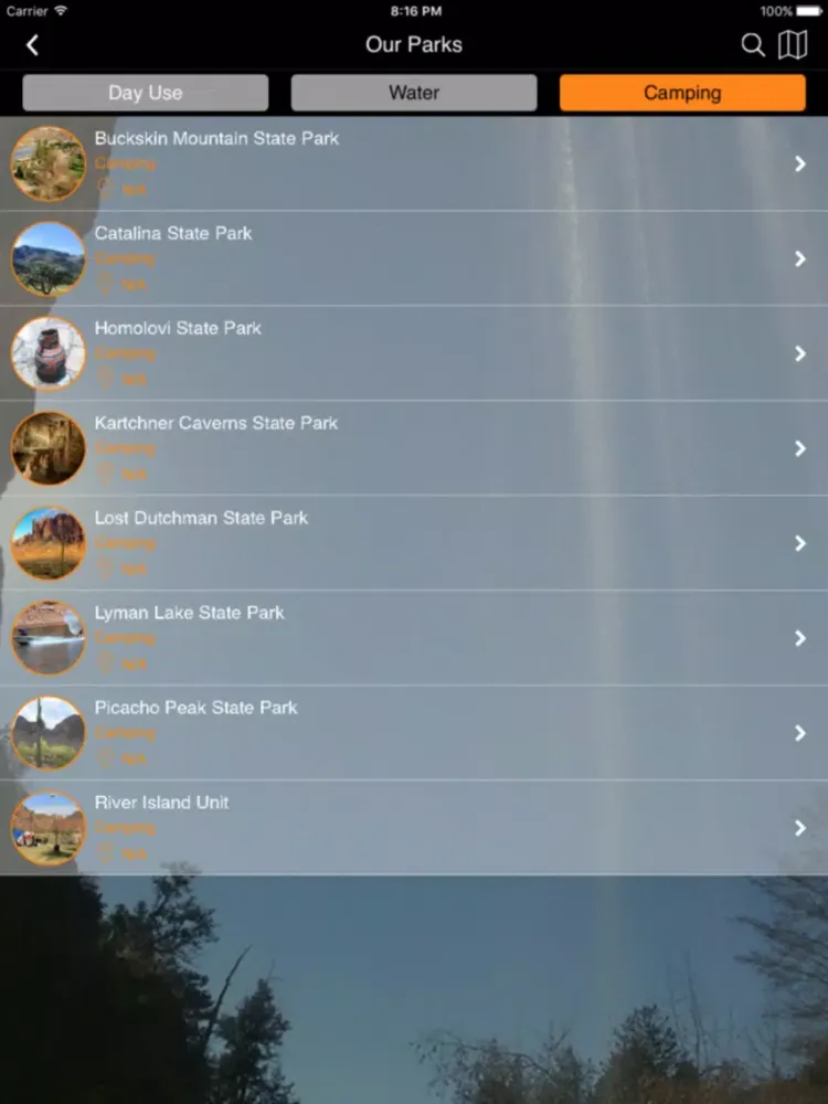 Arizona State Parks iPad 應用截圖