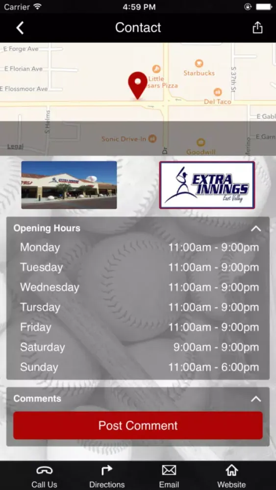 Capturas de tela do Extra Innings East Valley