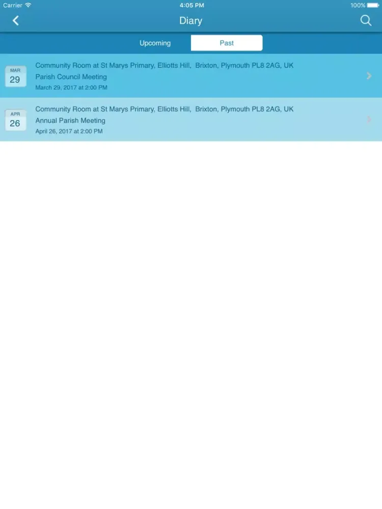 Скриншоты Brixton Parish Council iPad 