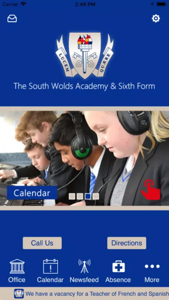Tangkapan layar The South Wolds Academy